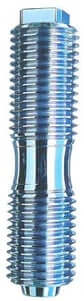 Metall-Schraubgewinde, silber, zylindrisch, reflektierend