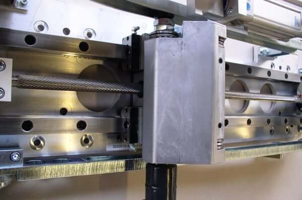 Mechanisches Edelstahl-Teil einer Industriemaschine